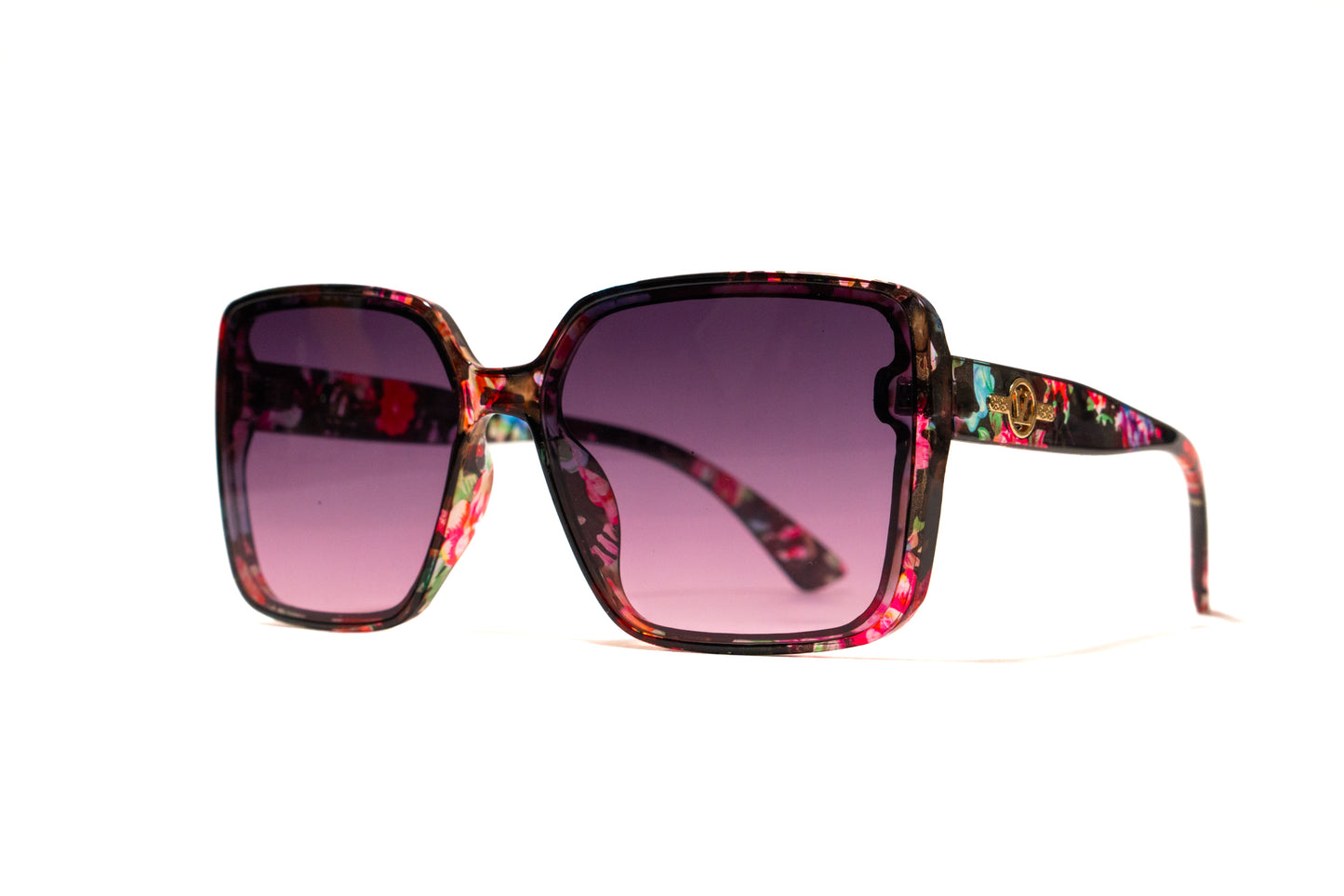 578.Square Primium floral Celebrity UV400 Retina protected cooling glass
