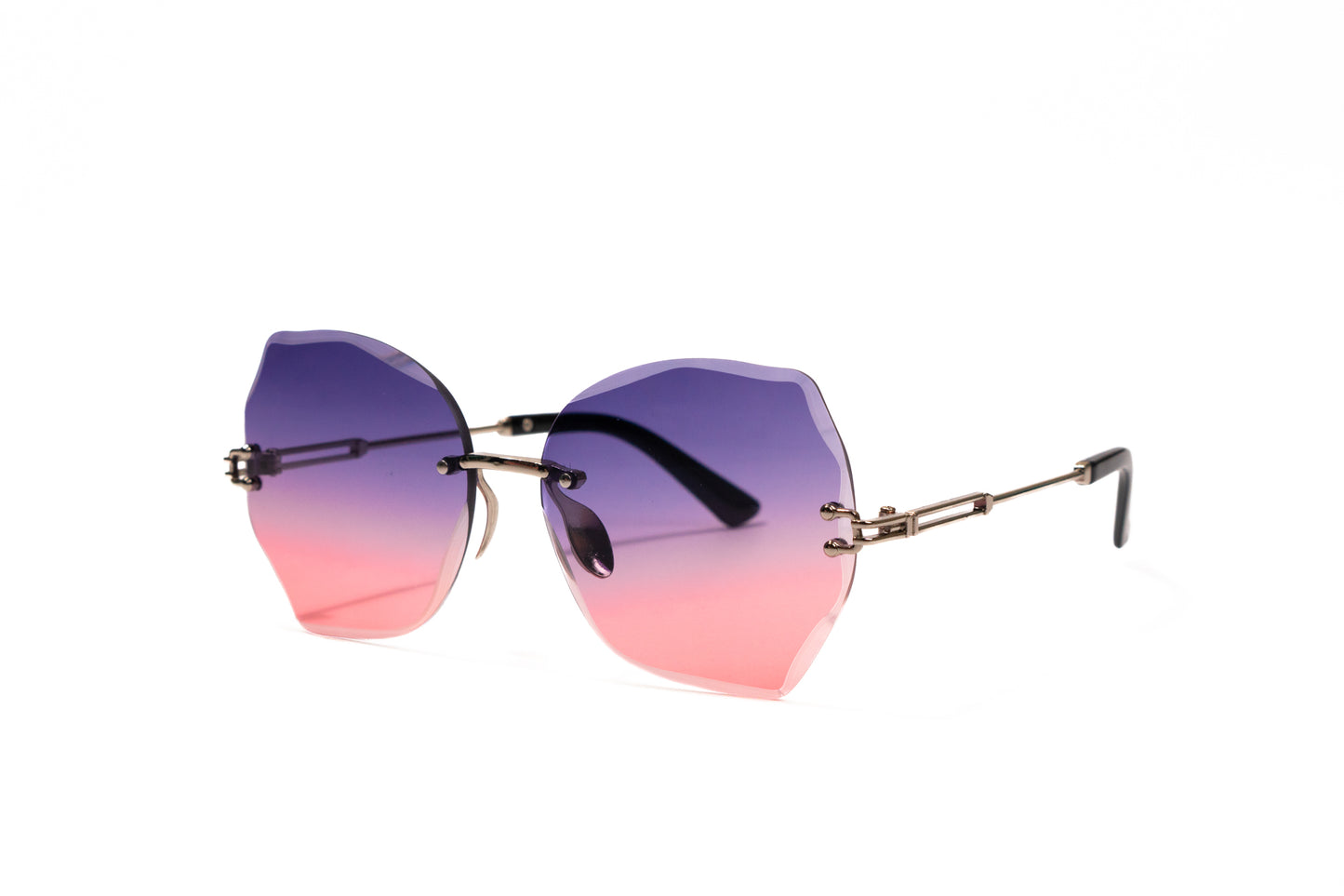 697. Celebrity Rimless diamond cut UV400 Retina protected cooling glass