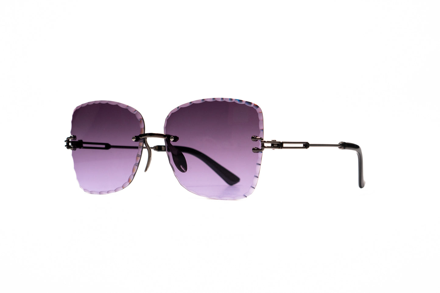 679. Celebrity Rimless diamond cut UV400 Retina protected cooling glass