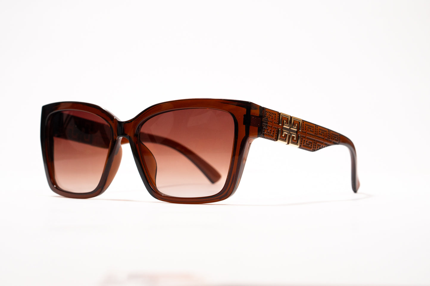 629. Square premium brown Celebrity UV400 Retina protected cooling glass