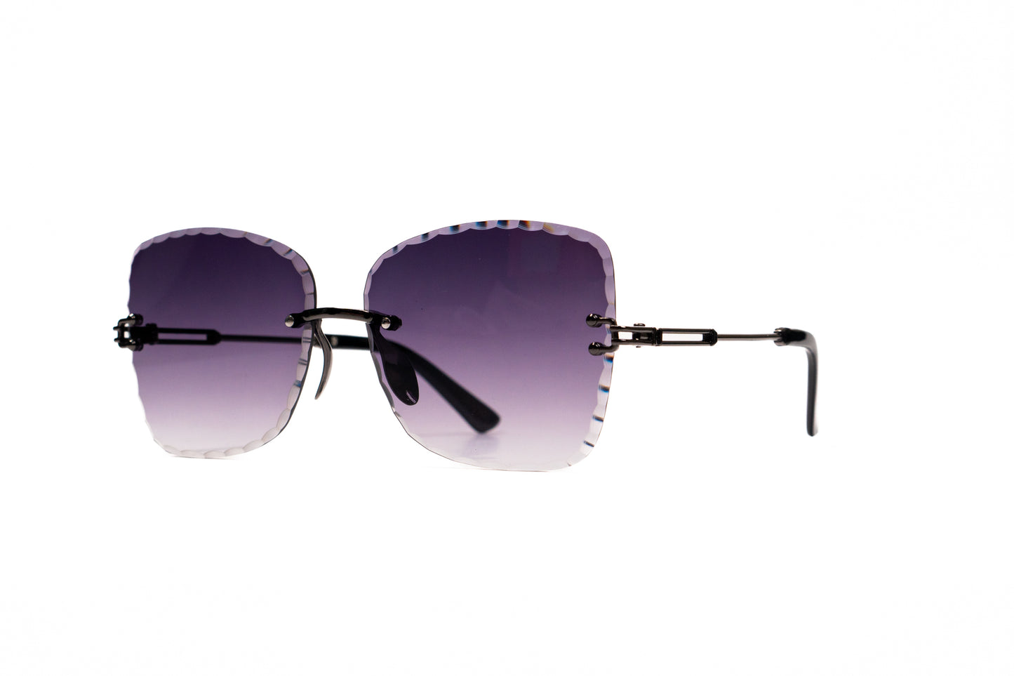 680. Celebrity Rimless diamond cut UV400 Retina protected cooling glass