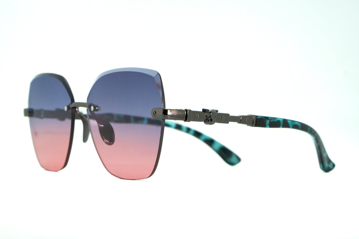 333. Celebrity Rimless diamond cut UV400 Retina protected cooling glass