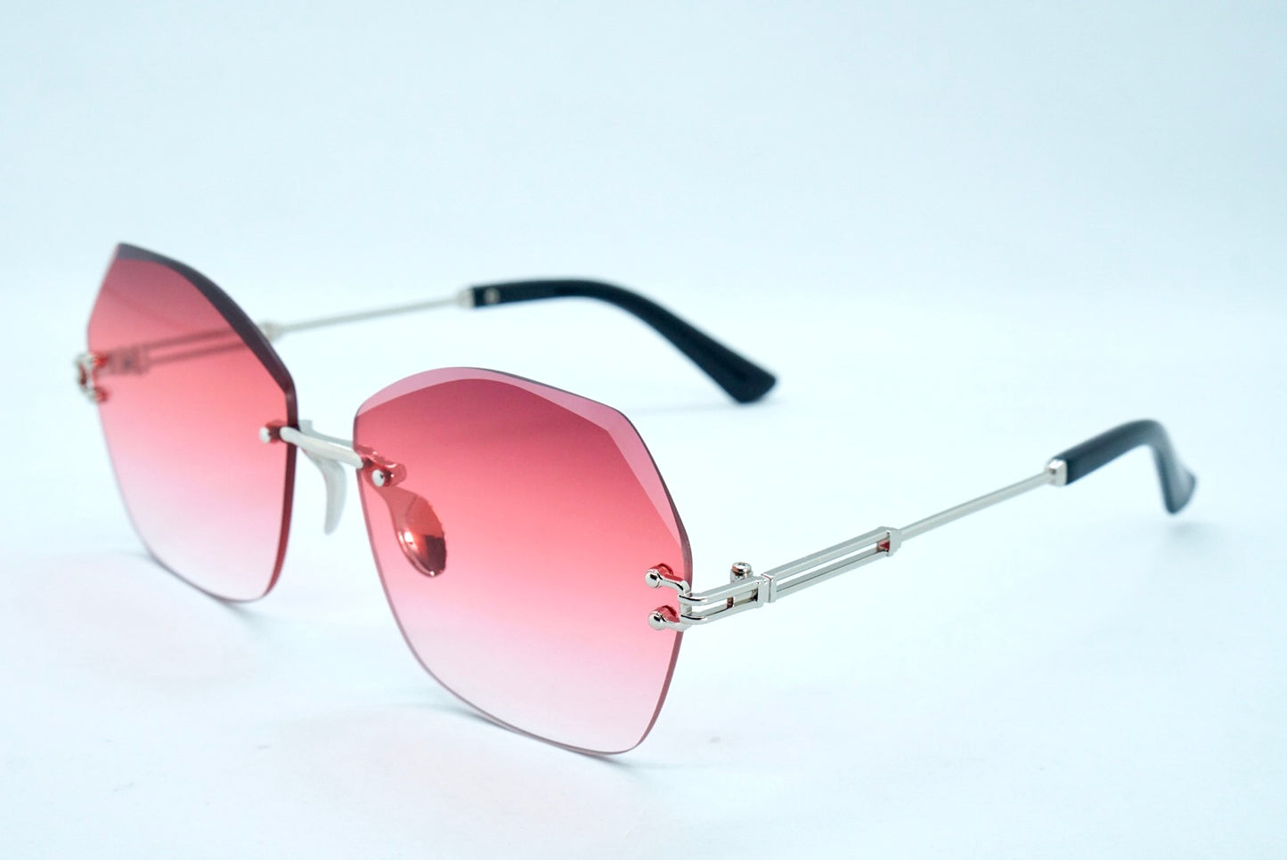 347. Celebrity Rimless diamond cut UV400 Retina protected cooling glass