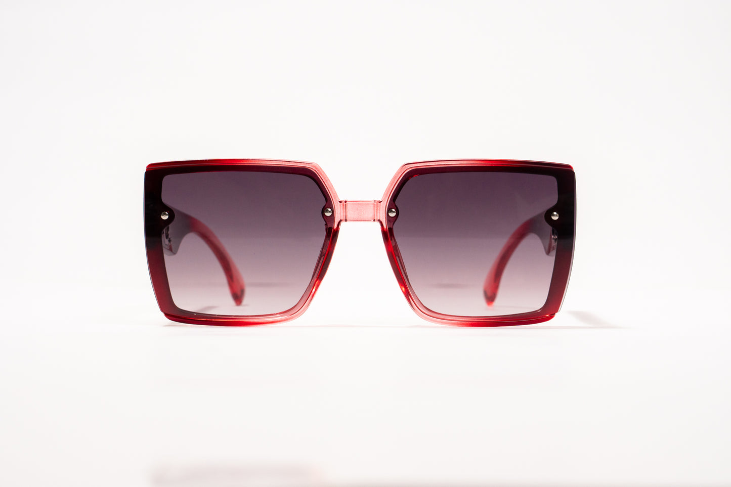 492. Square red Celebrity UV400 Retina protected cooling glass