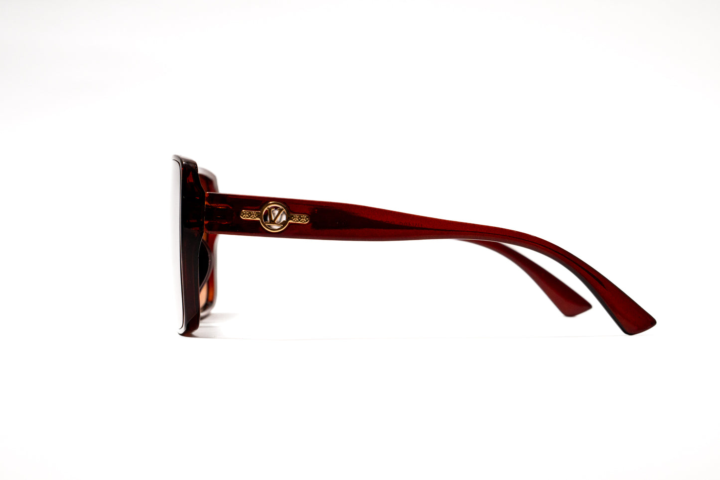 576.Square Primium brown Celebrity UV400 Retina protected cooling glass