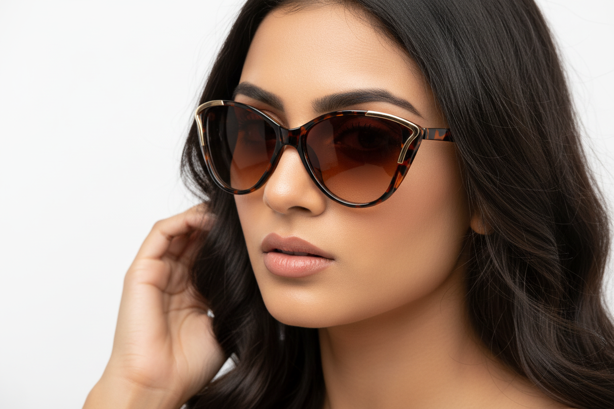 Q118. Celebrity sunglasses cat eye UV400 Retina protected cooling glass