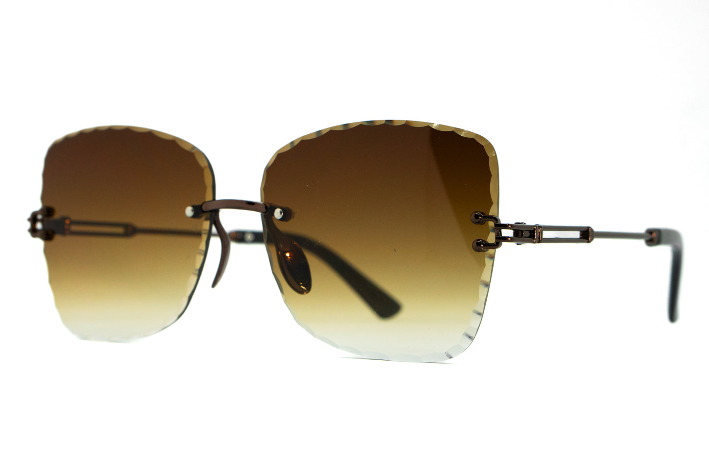 277. Celebrity Rimless diamond cut UV400 Retina protected cooling glass