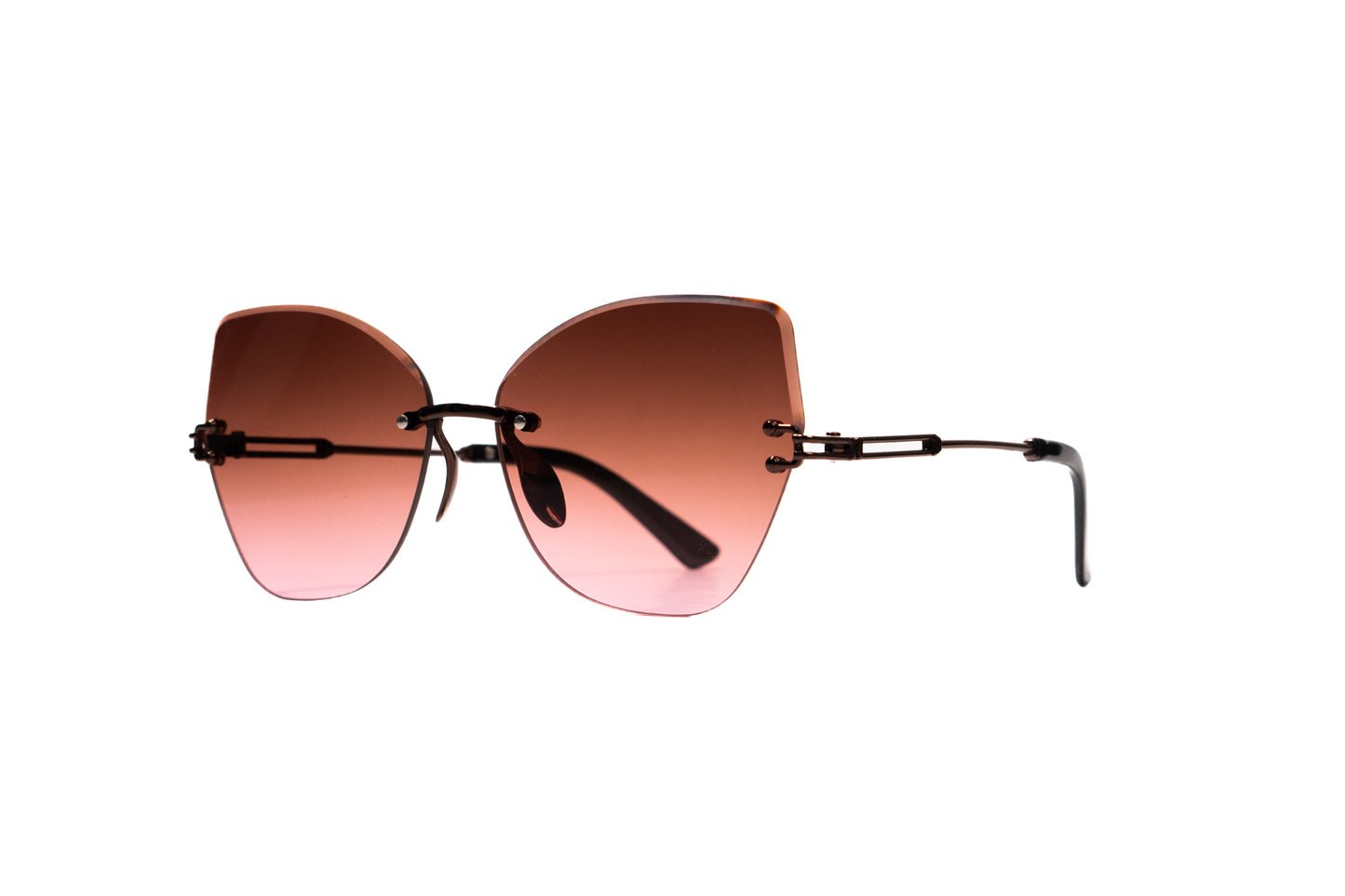 646. Celebrity Rimless diamond cut UV400 Retina protected cooling glass