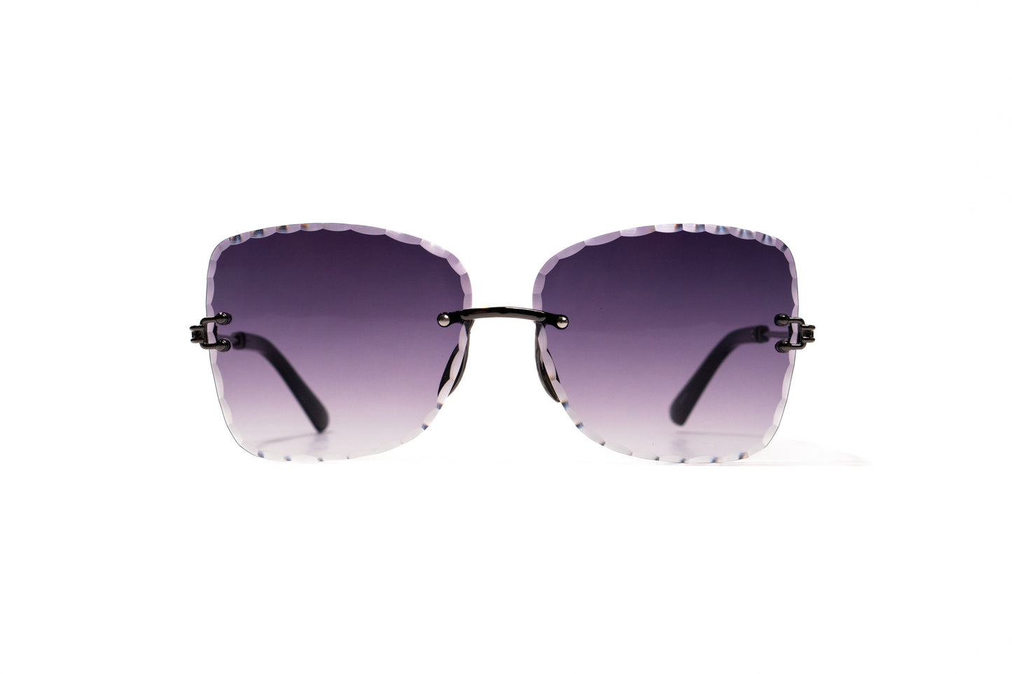 680. Celebrity Rimless diamond cut UV400 Retina protected cooling glass