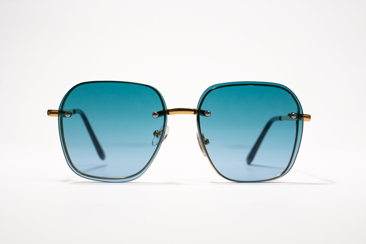 587. Celebrity metal body Rimless UV400 Retina protected cooling glass