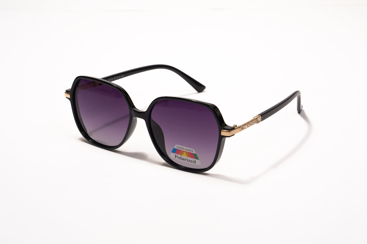 628. Hexagon polarized luxe brown Celebrity UV400 Retina protected cooling glass
