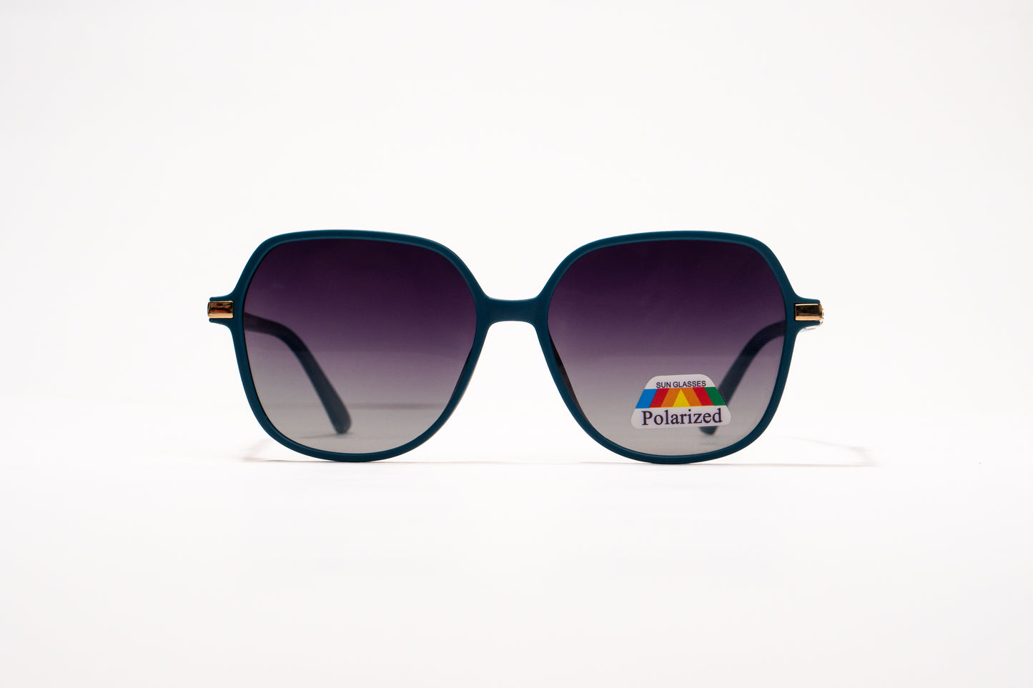 627. Hexagon polarized luxe blue Celebrity UV400 Retina protected cooling glass
