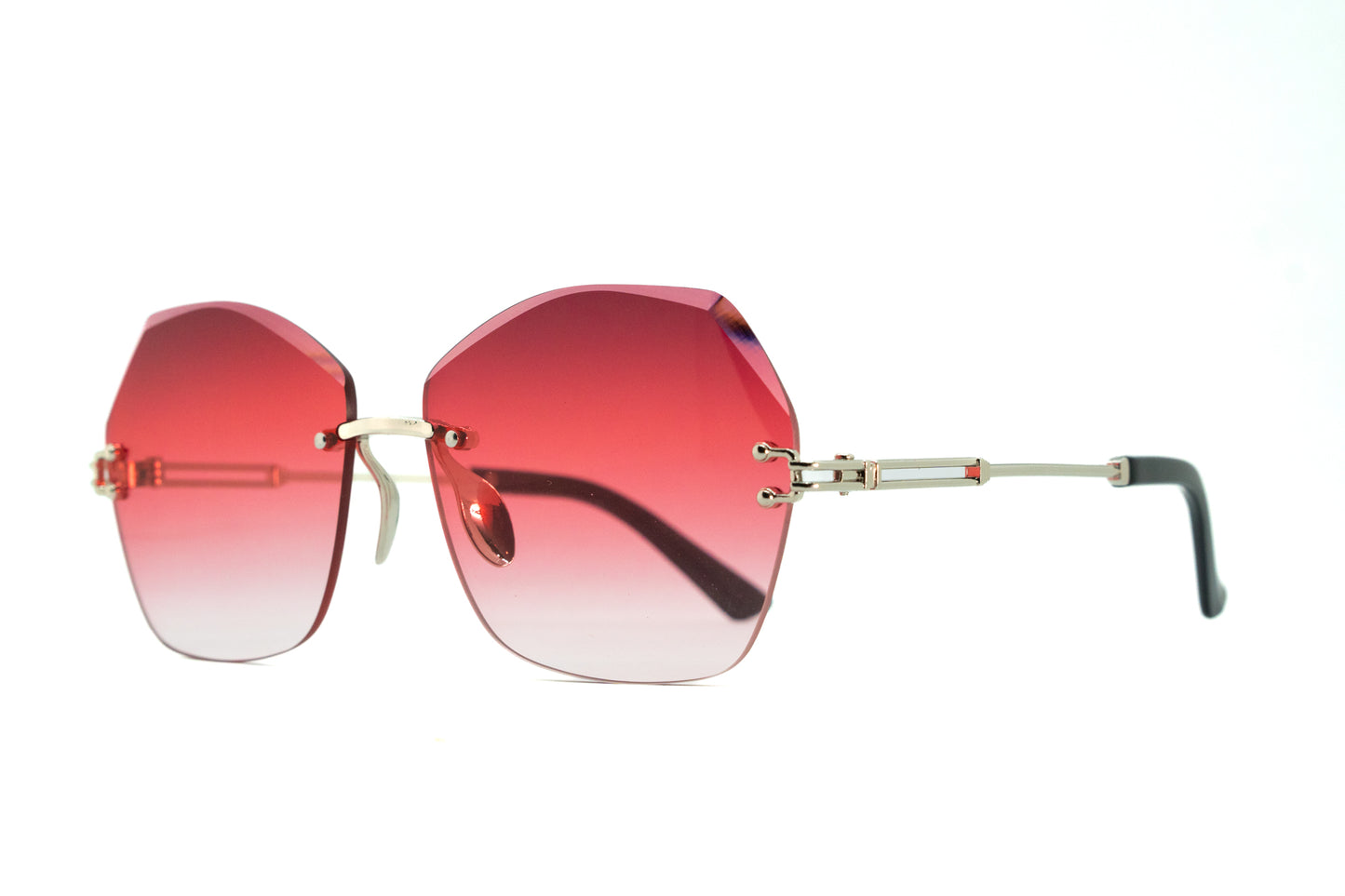348. Celebrity Rimless diamond cut UV400 Retina protected cooling glass