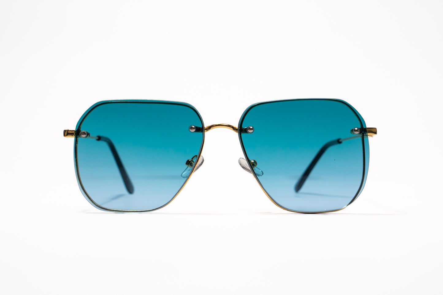 614. Mens Celebrity metal body Rimless UV400 Retina protected cooling glass