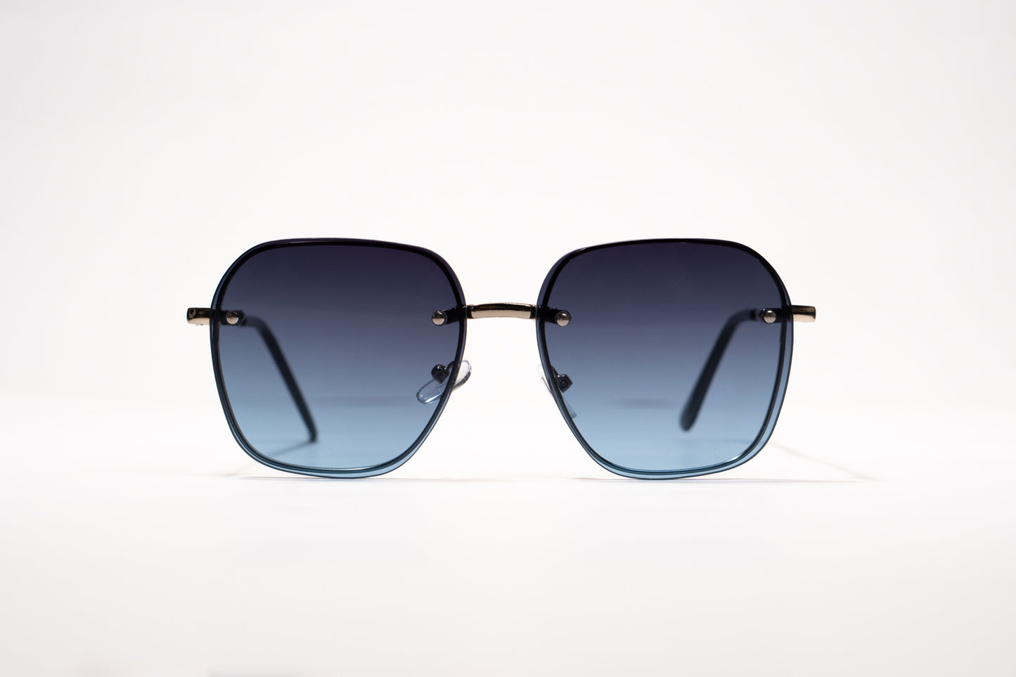 581. Celebrity metal body Rimless UV400 Retina protected cooling glass