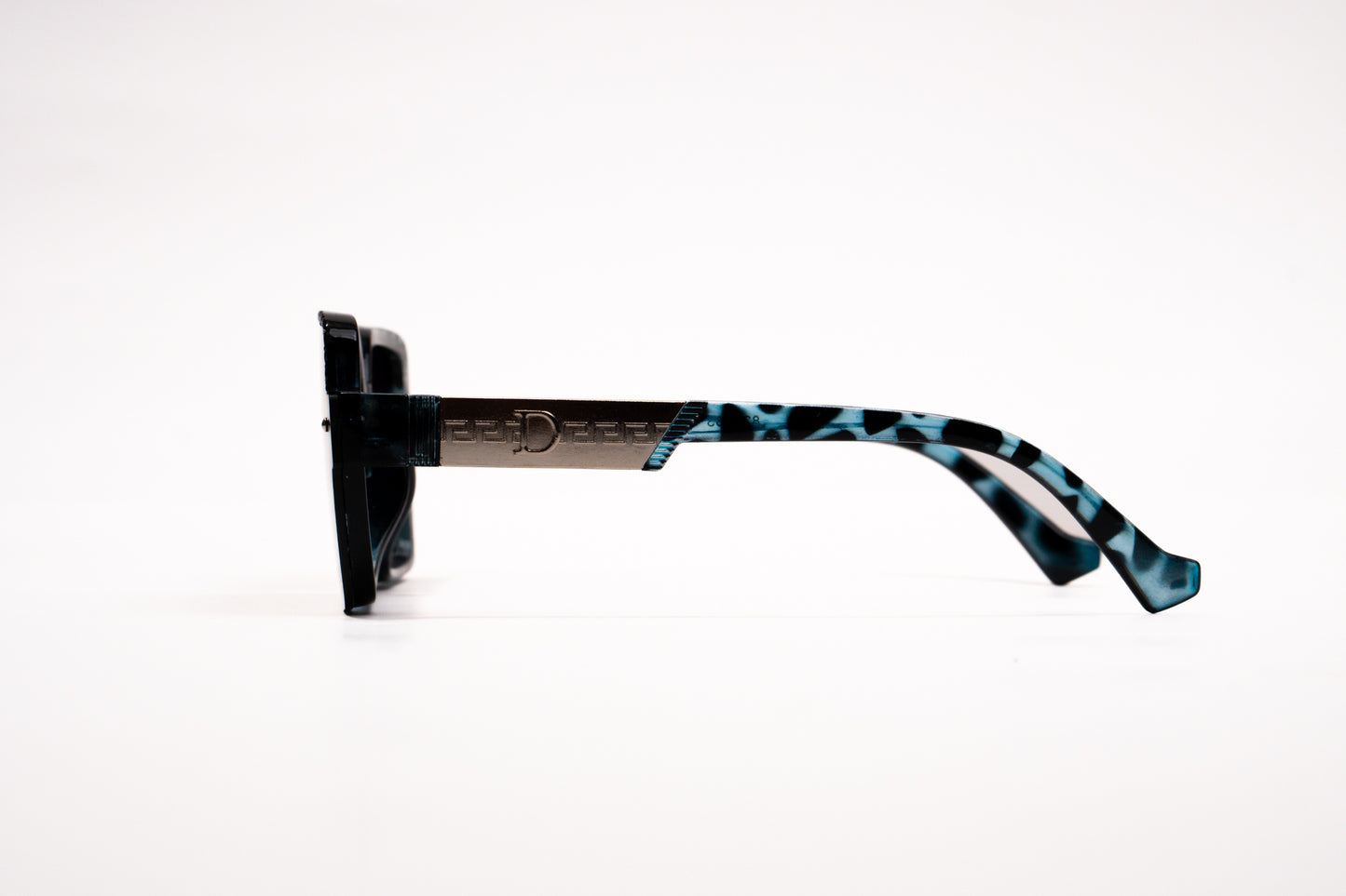 518.Square print blue Celebrity UV400 Retina protected cooling glass