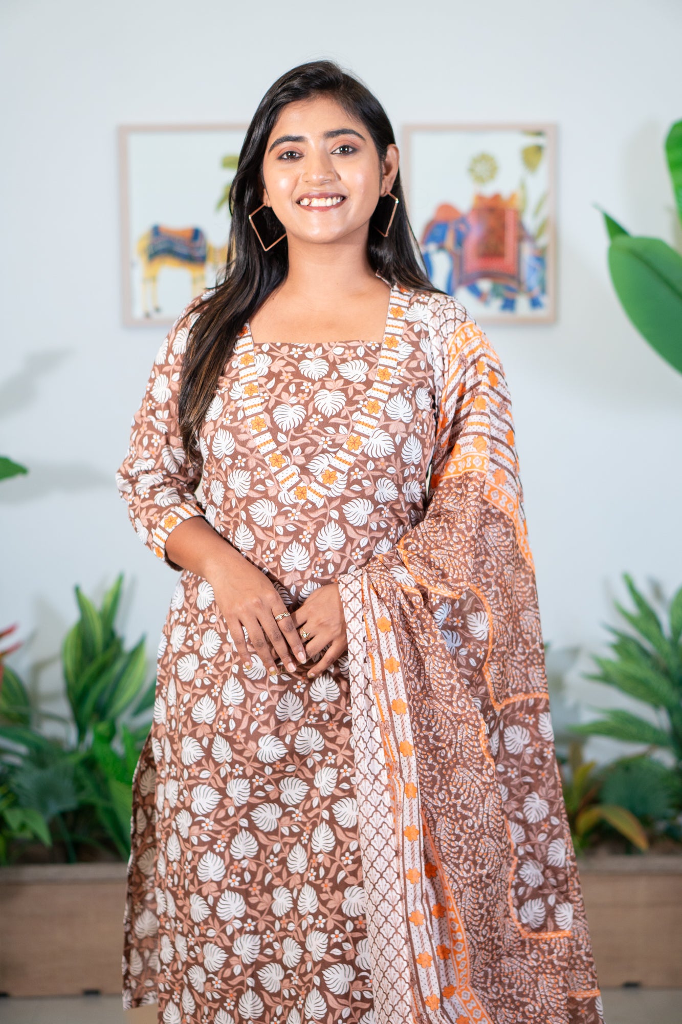 Hyrr Krishnakoli 3pc set Choco