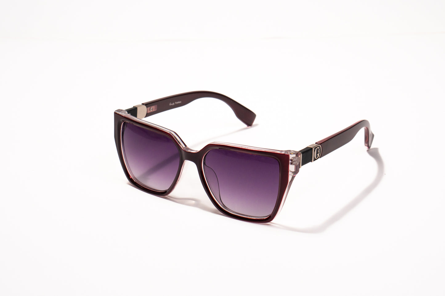 538. Square premium marron Celebrity UV400 Retina protected cooling glass