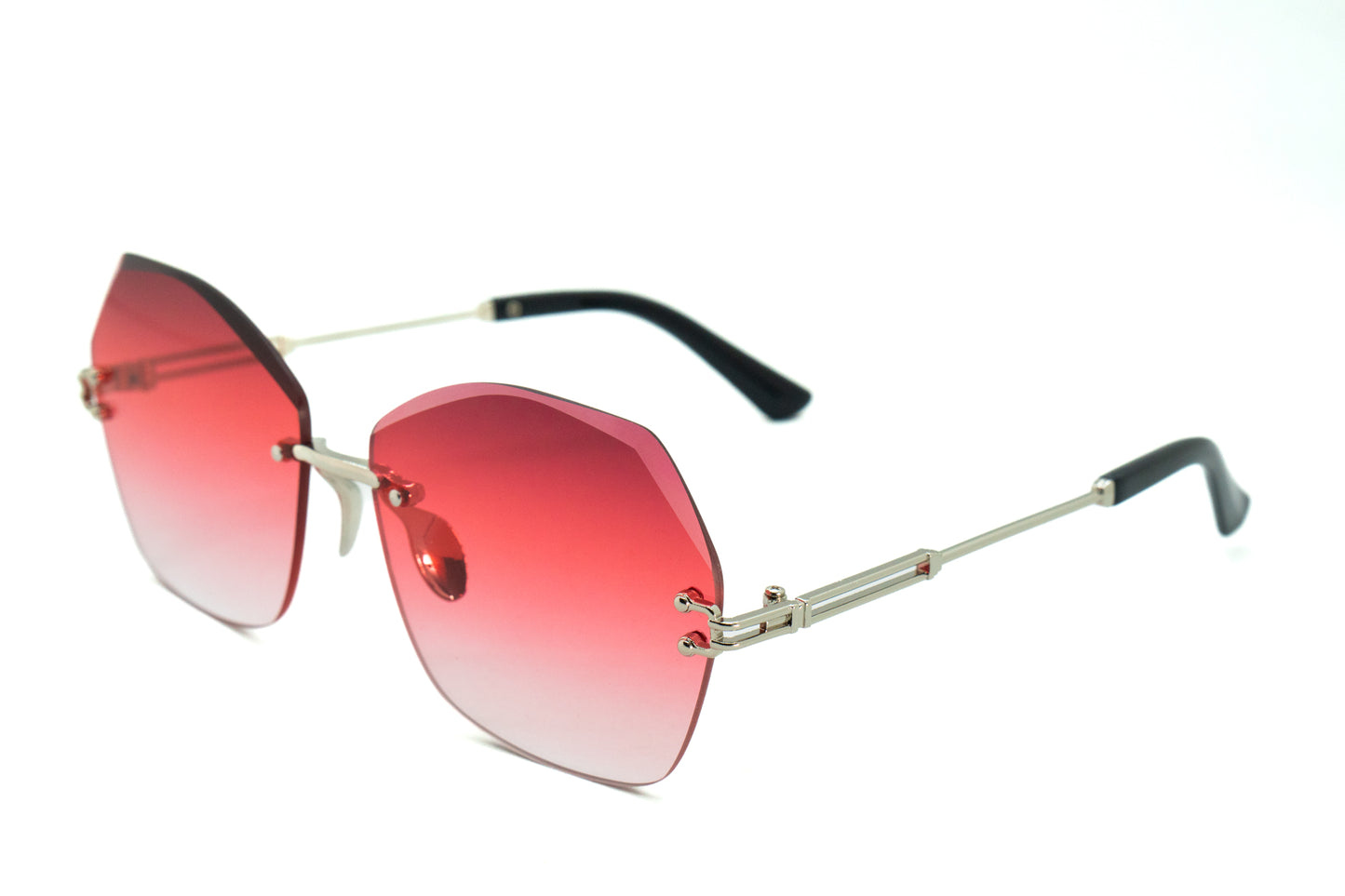 348. Celebrity Rimless diamond cut UV400 Retina protected cooling glass