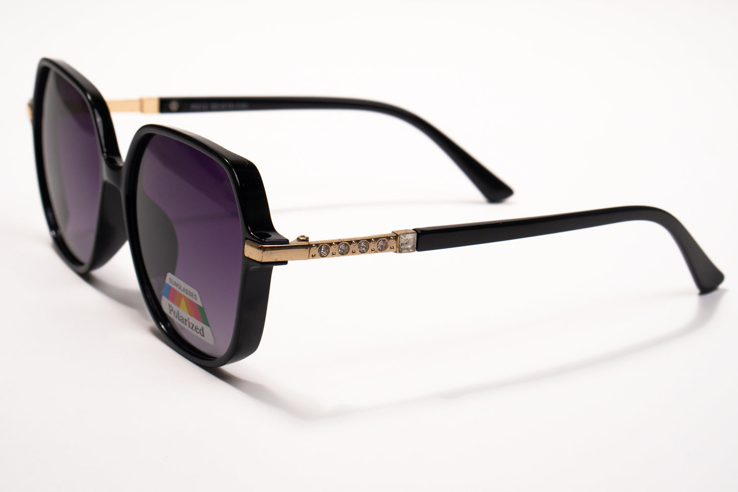 628. Hexagon polarized luxe brown Celebrity UV400 Retina protected cooling glass