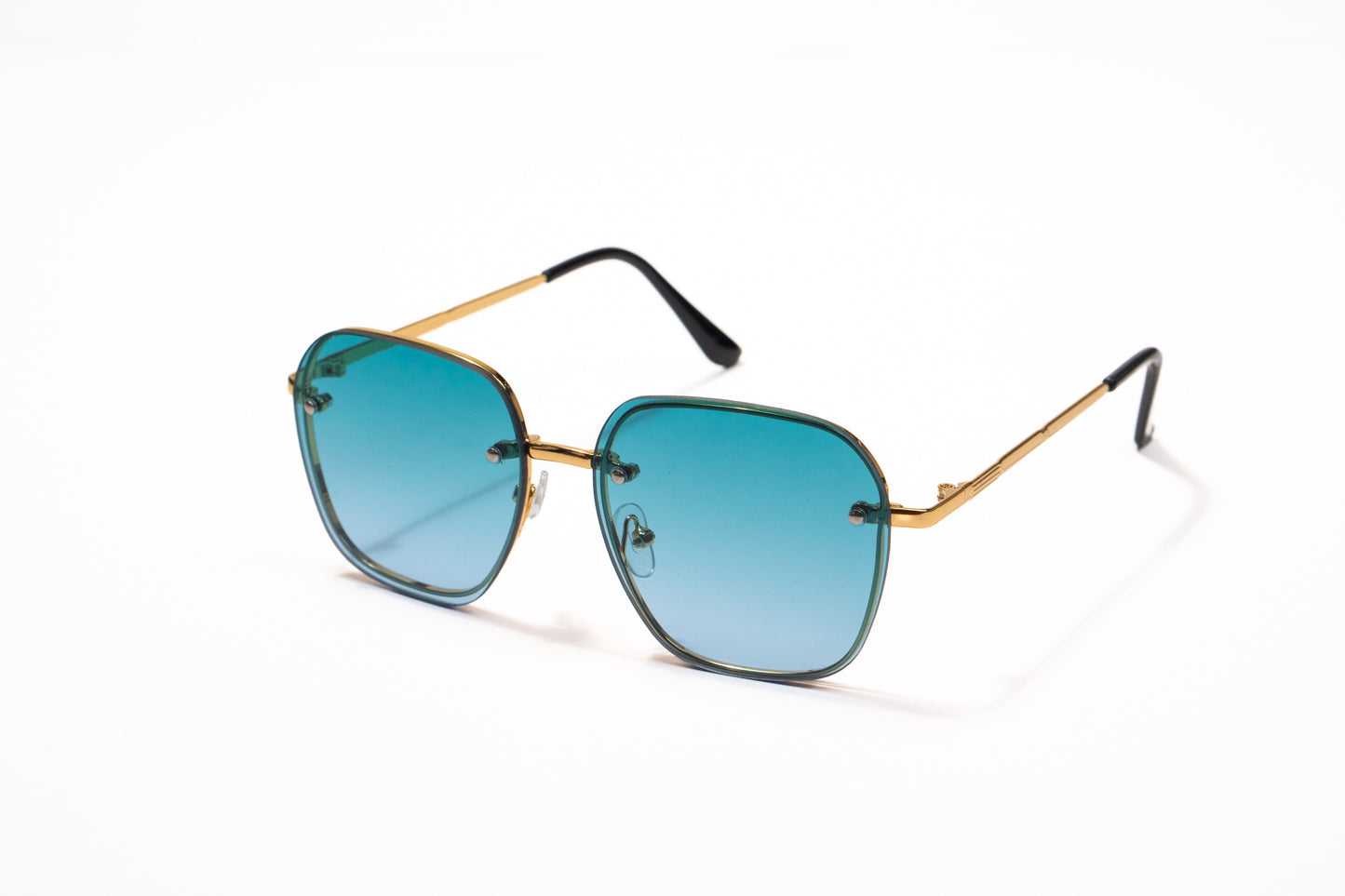 587. Celebrity metal body Rimless UV400 Retina protected cooling glass
