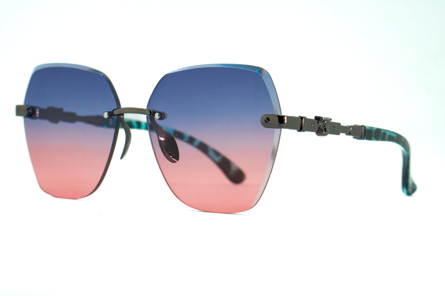 315. Celebrity Rimless diamond cut UV400 Retina protected cooling glass