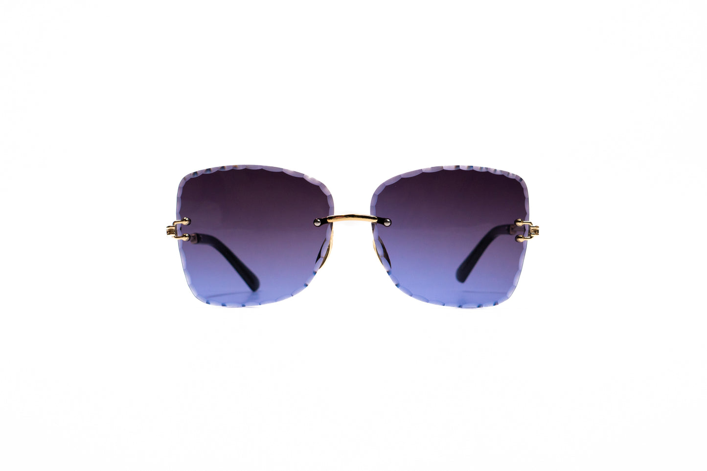 676. Celebrity Rimless diamond cut UV400 Retina protected cooling glass