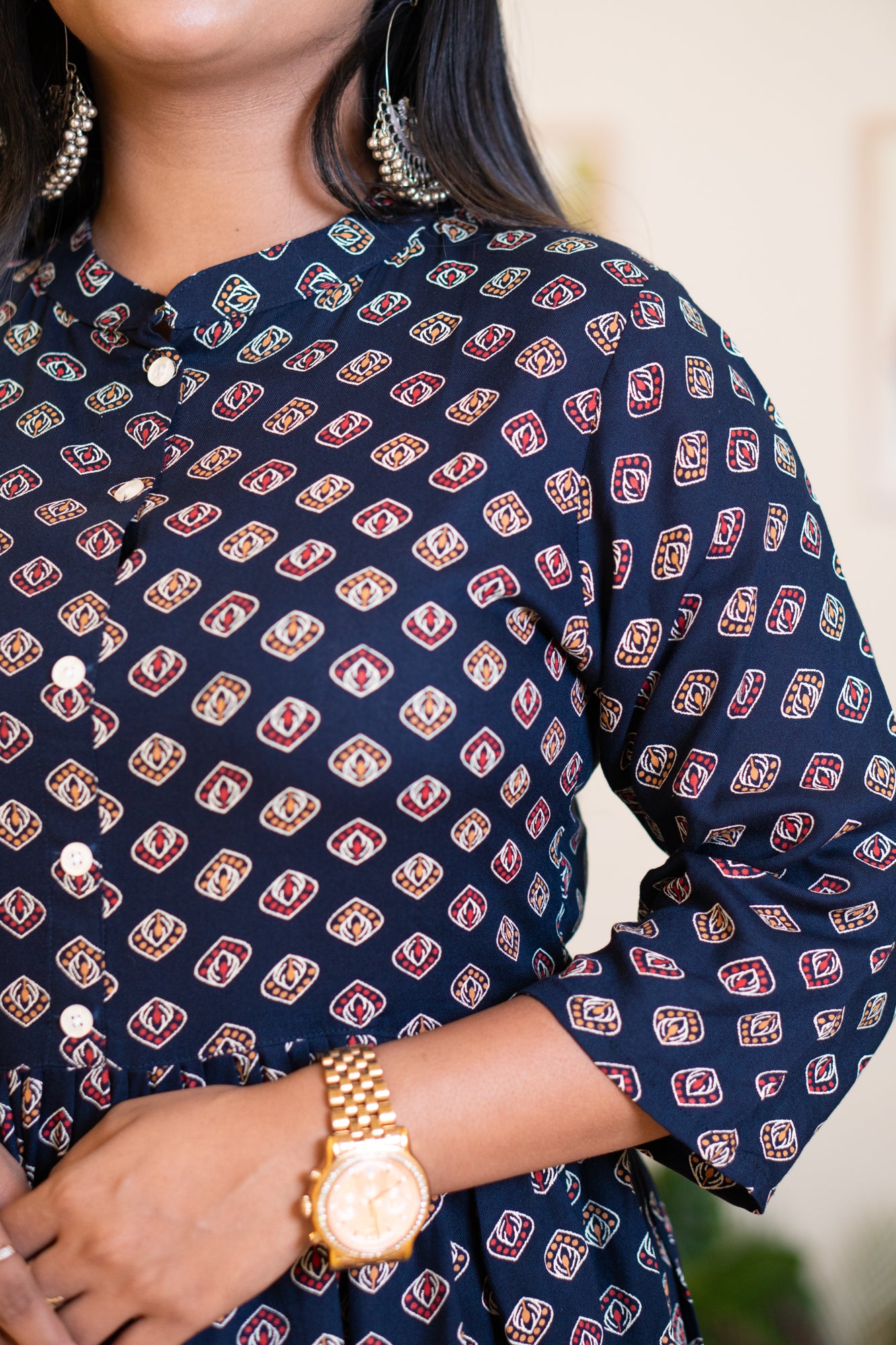 Hyrr 5paisa tunic blue