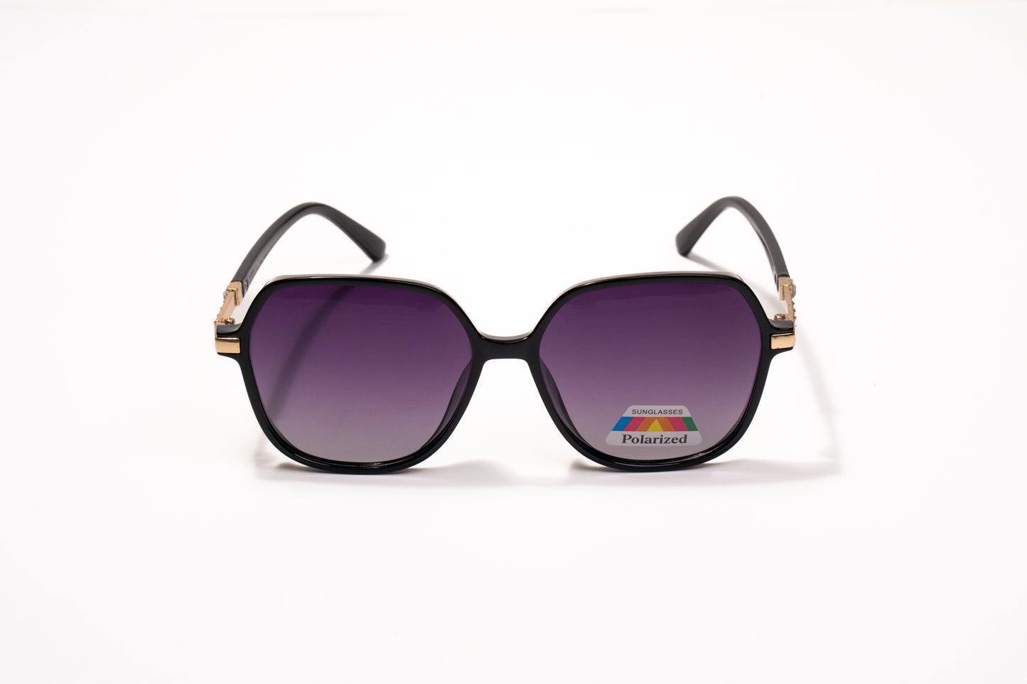 628. Hexagon polarized luxe brown Celebrity UV400 Retina protected cooling glass