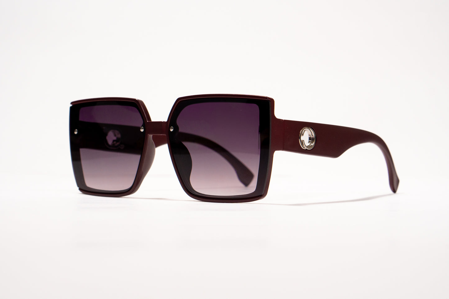 498. Square marron Celebrity UV400 Retina protected cooling glass
