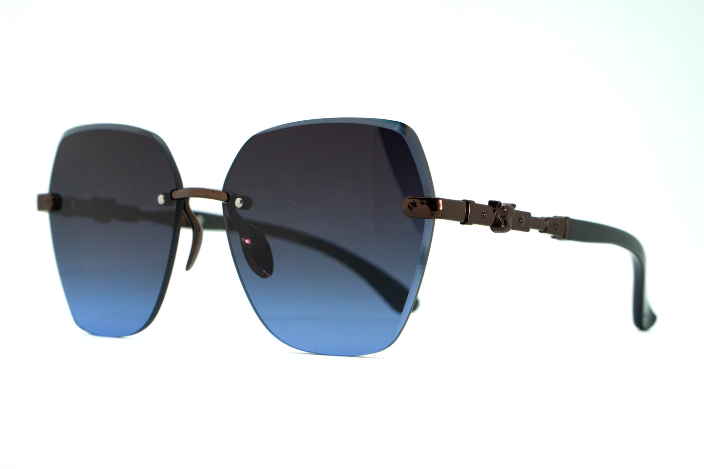 320. Celebrity Rimless diamond cut UV400 Retina protected cooling glass