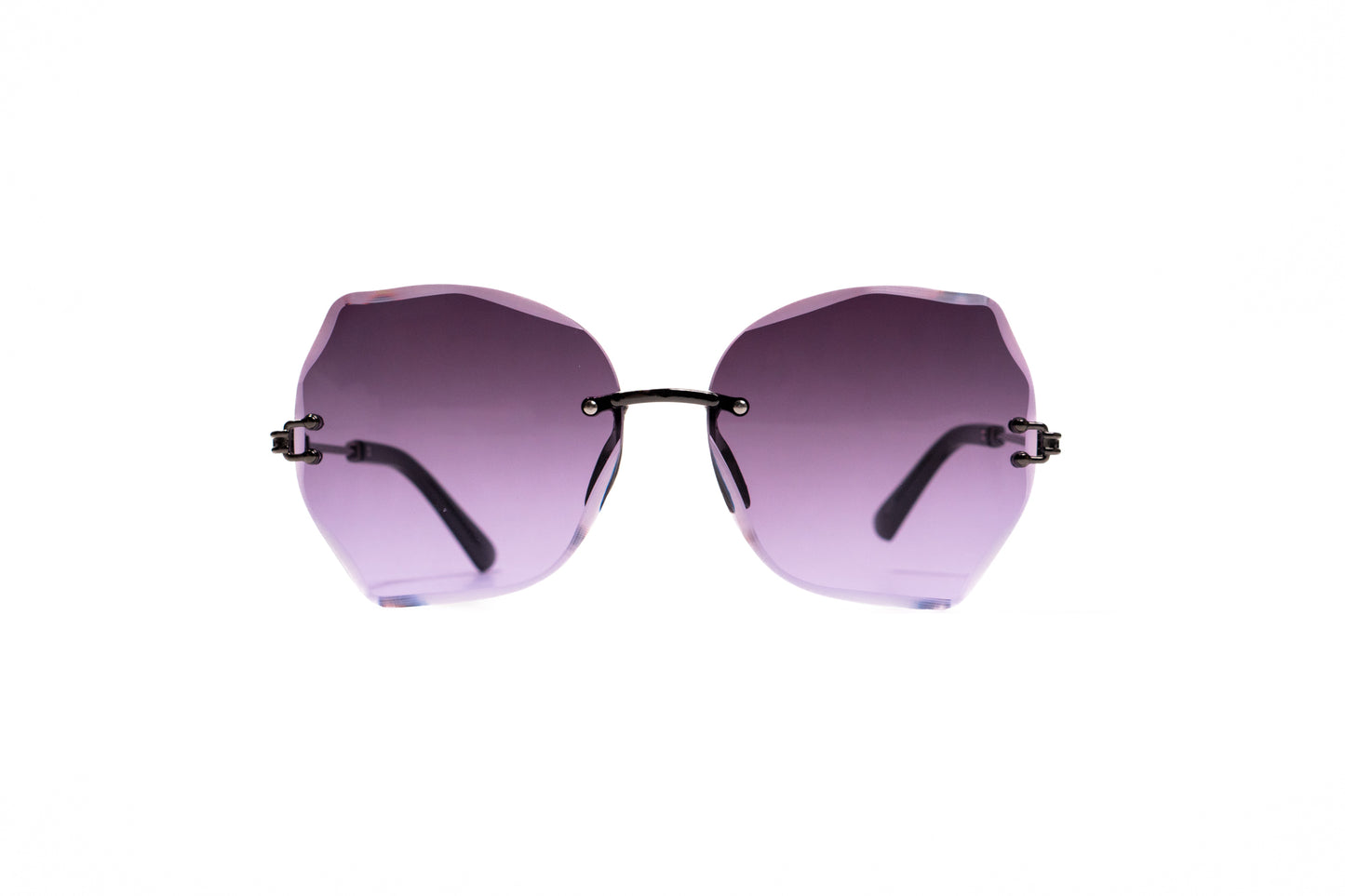 695. Celebrity Rimless diamond cut UV400 Retina protected cooling glass