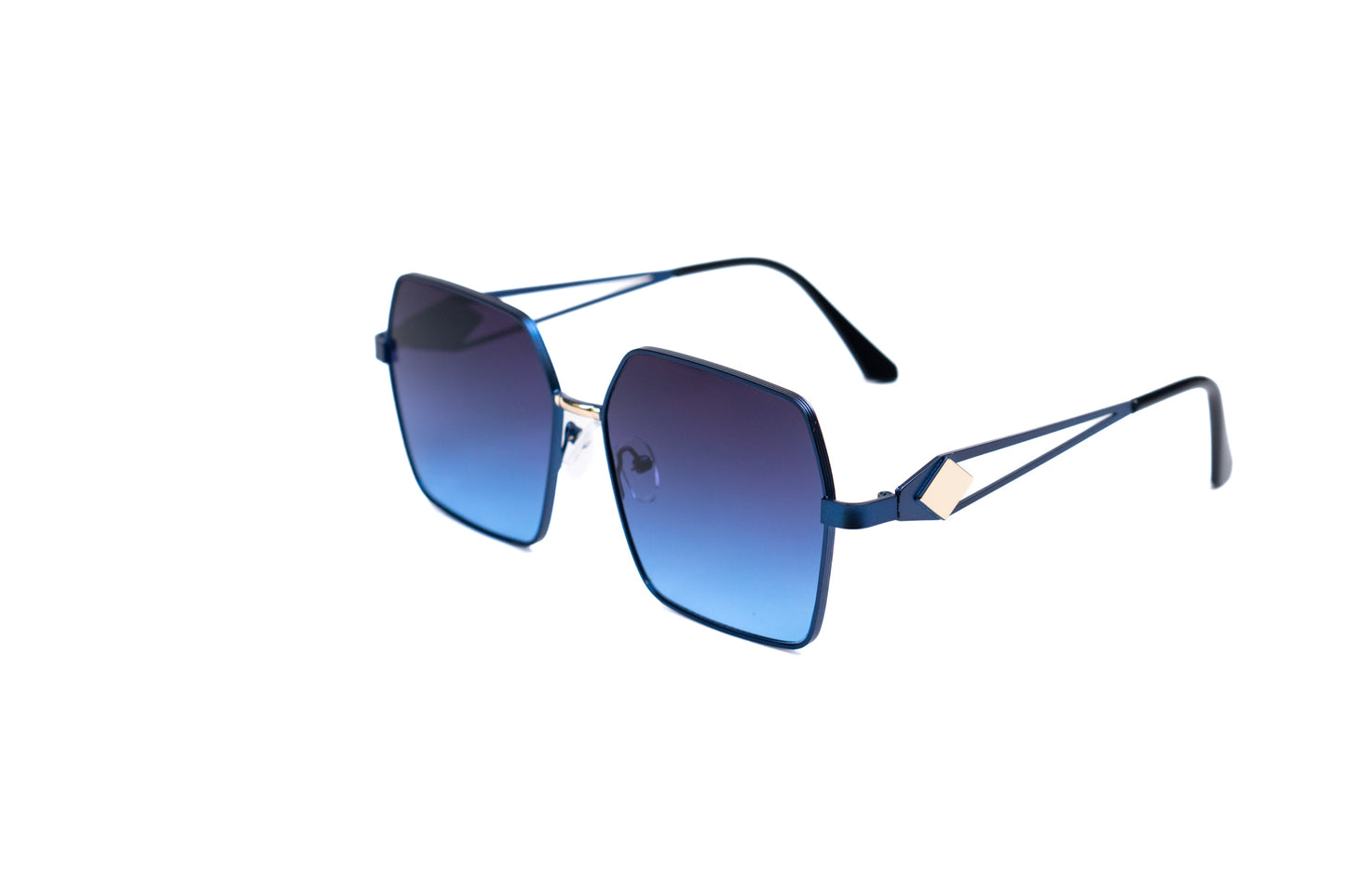 532.Blue Metal Luxury celebrity UV400 Retina protected colling glass