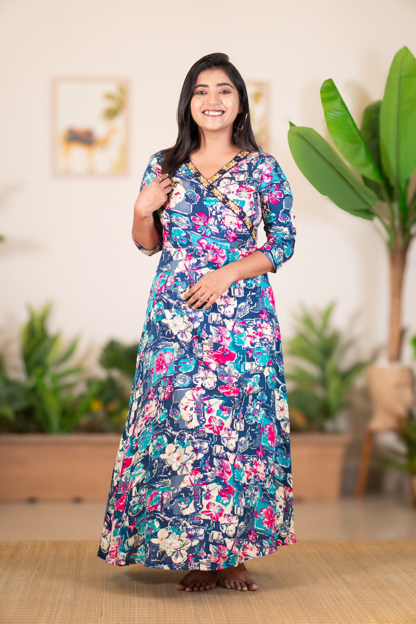 Hyrr Pekham Gown Blue