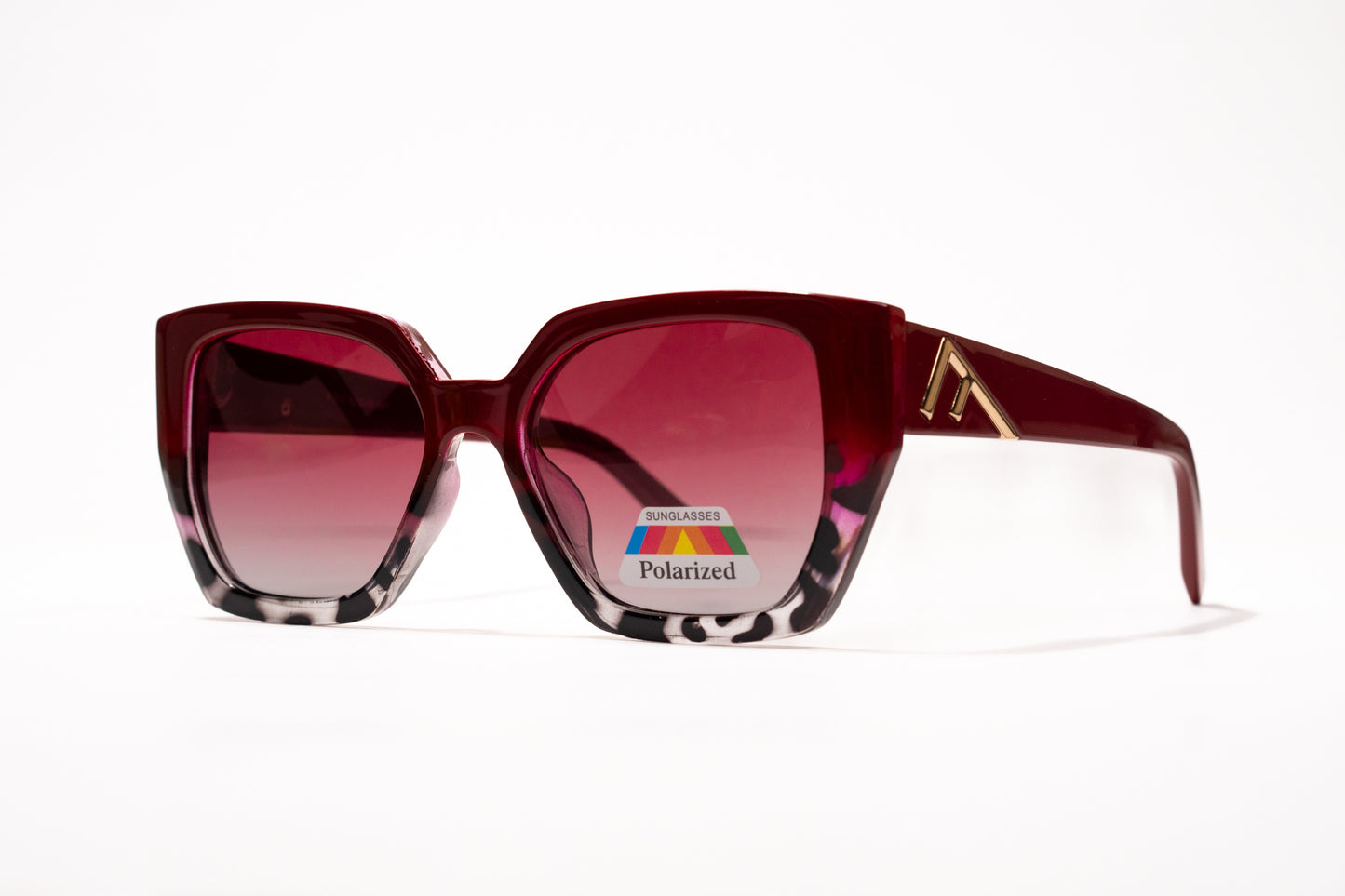 622. Hexagon polarized luxe marron Celebrity UV400 Retina protected cooling glass