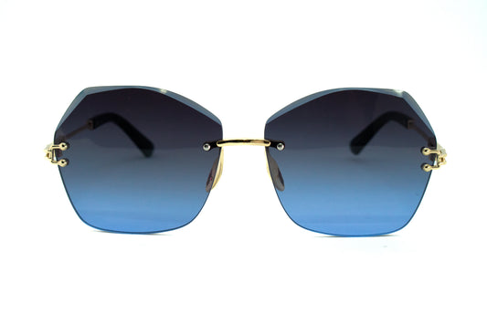 353. Celebrity Rimless diamond cut UV400 Retina protected cooling glass