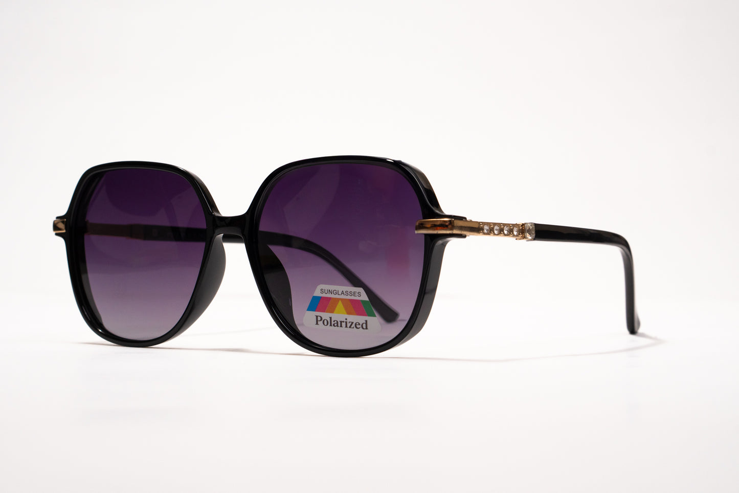 628. Hexagon polarized luxe brown Celebrity UV400 Retina protected cooling glass