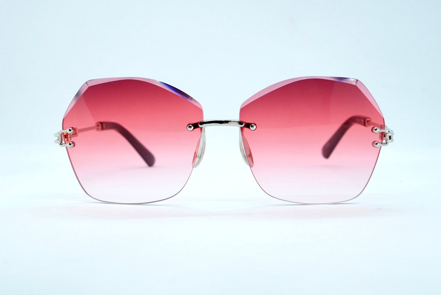 347. Celebrity Rimless diamond cut UV400 Retina protected cooling glass