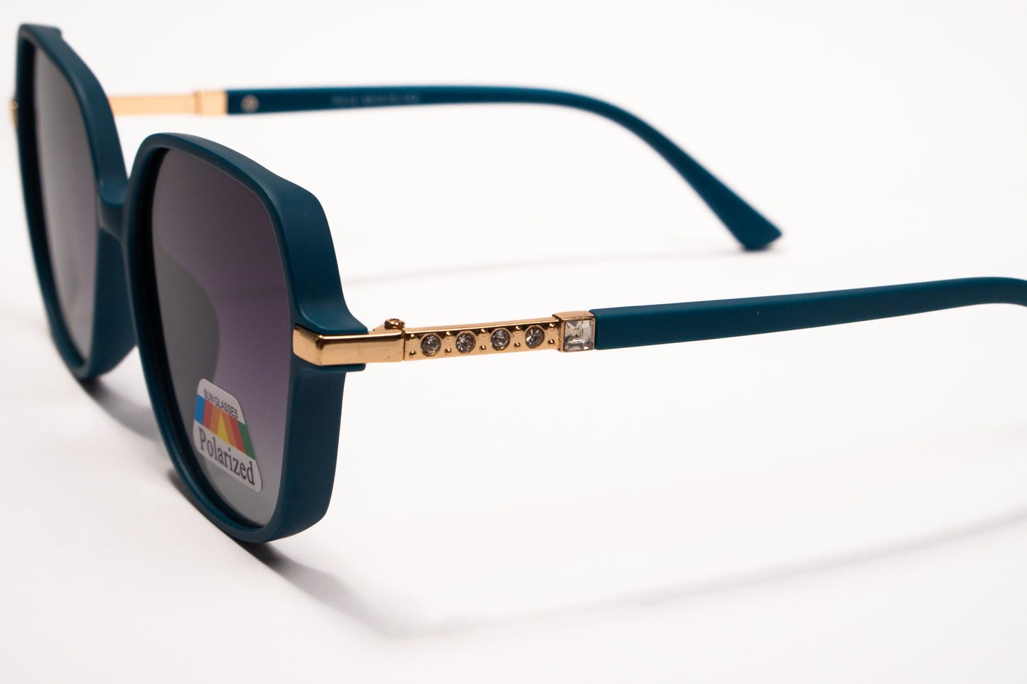 627. Hexagon polarized luxe blue Celebrity UV400 Retina protected cooling glass