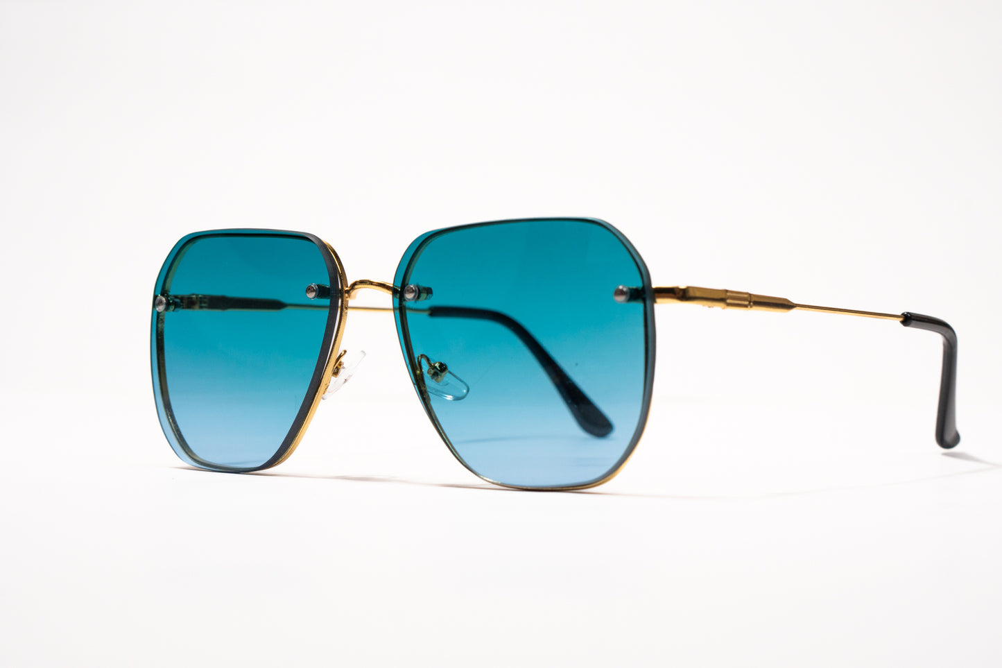 614. Mens Celebrity metal body Rimless UV400 Retina protected cooling glass