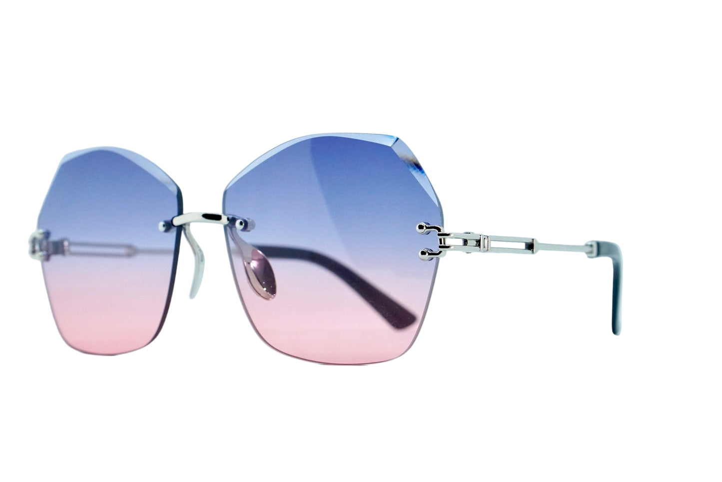 352. Celebrity Rimless diamond cut UV400 Retina protected cooling glass