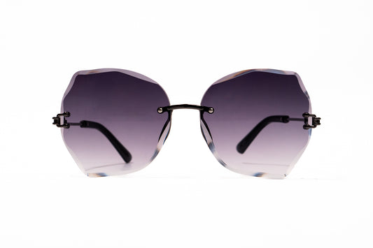 696. Celebrity Rimless diamond cut UV400 Retina protected cooling glass