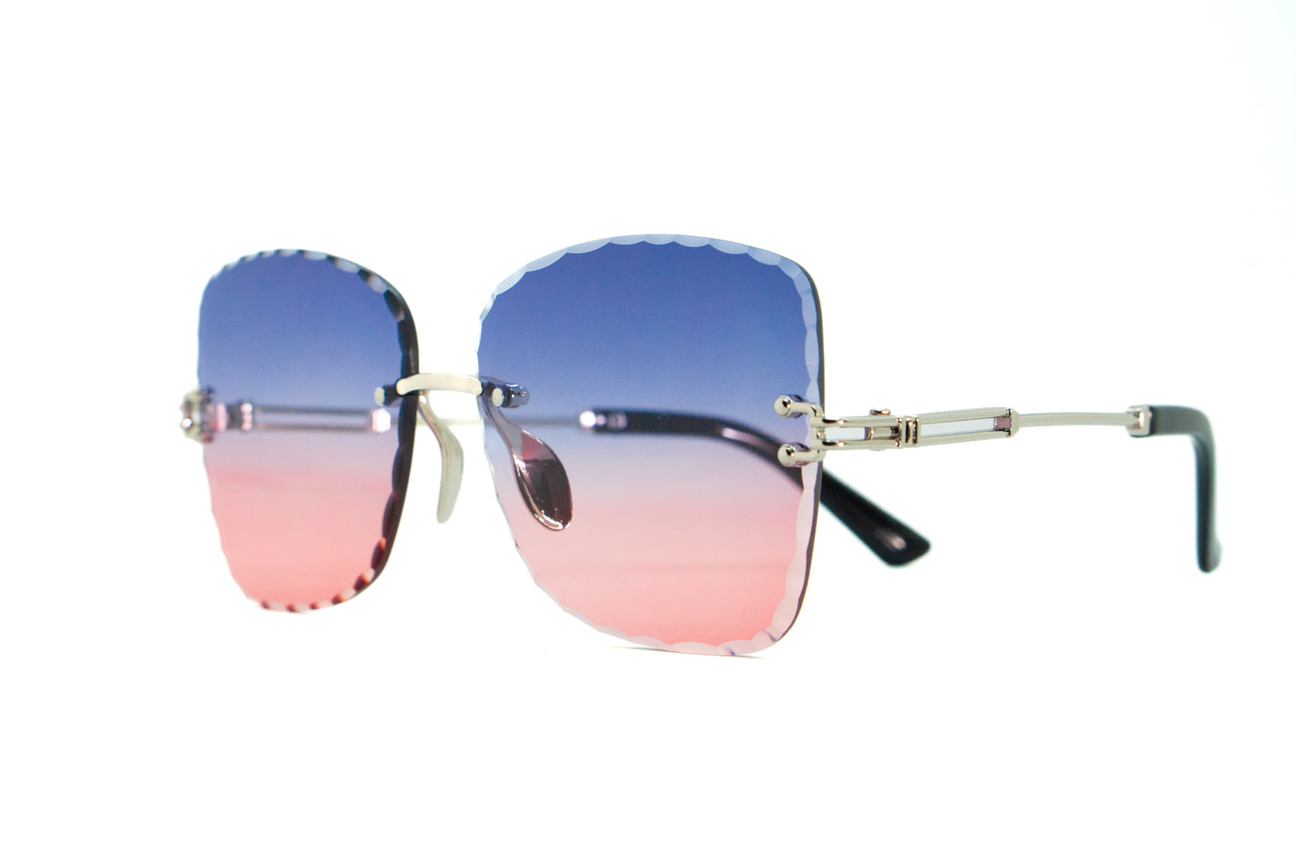 278. Celebrity Rimless diamond cut UV400 Retina protected cooling glass