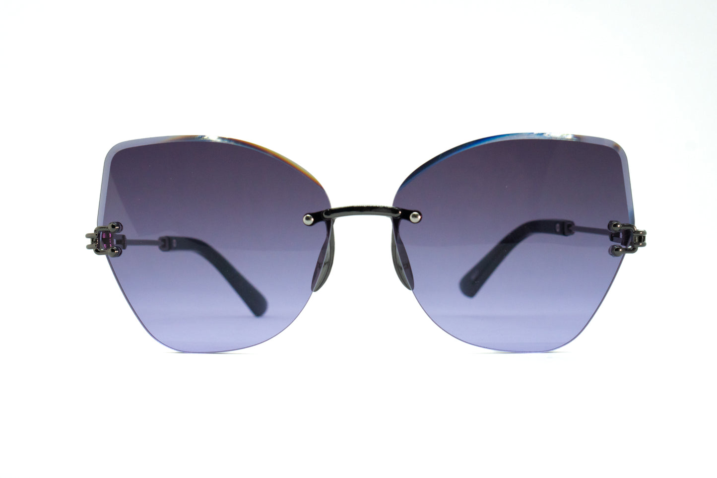 308. Celebrity Rimless diamond cut UV400 Retina protected cooling glass