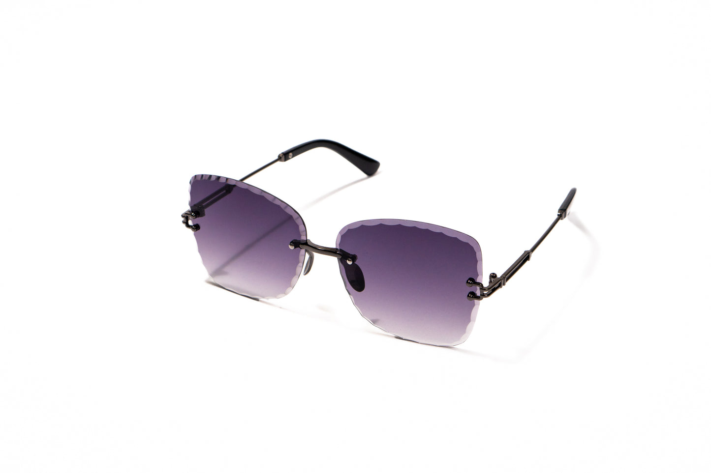 680. Celebrity Rimless diamond cut UV400 Retina protected cooling glass