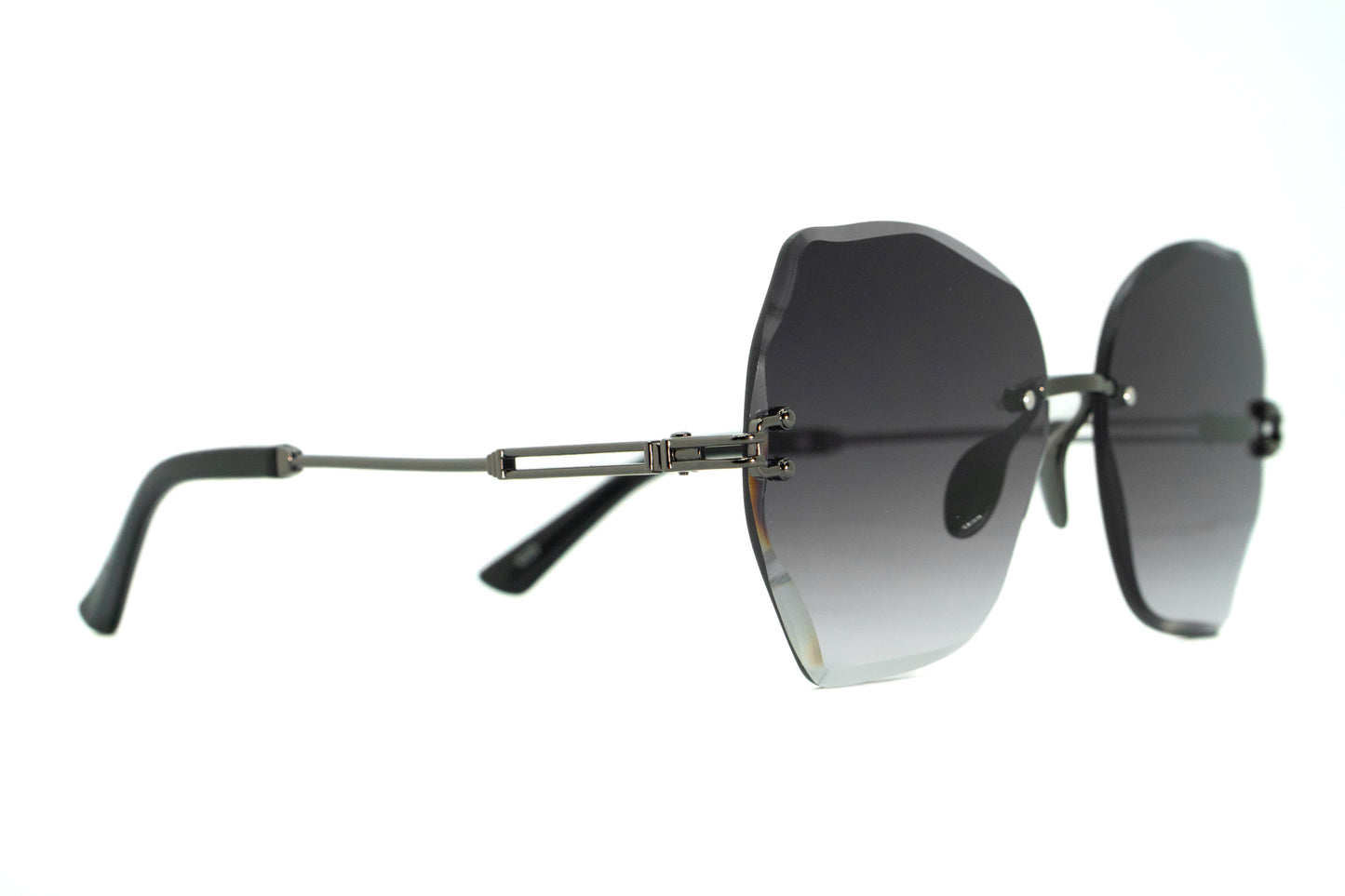 258. Celebrity Rimless diamond cut UV400 Retina protected cooling glass