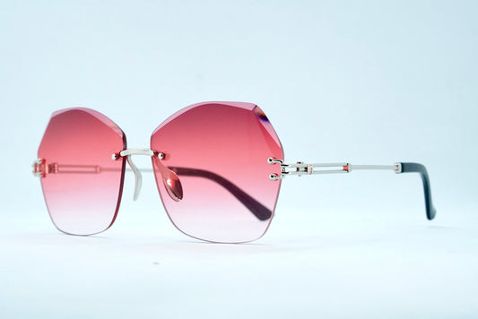 347. Celebrity Rimless diamond cut UV400 Retina protected cooling glass