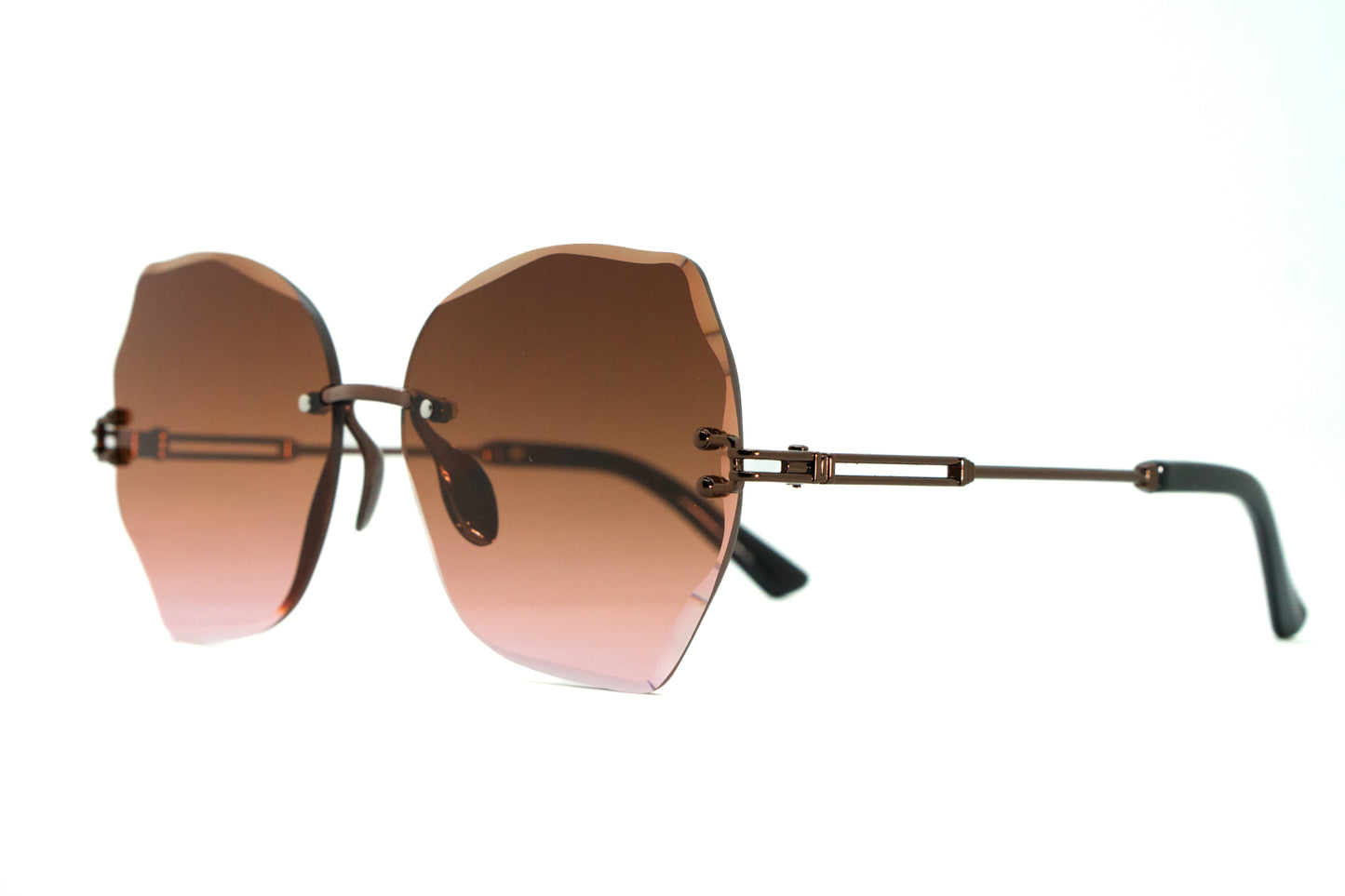 262. Celebrity Rimless diamond cut UV400 Retina protected cooling glass