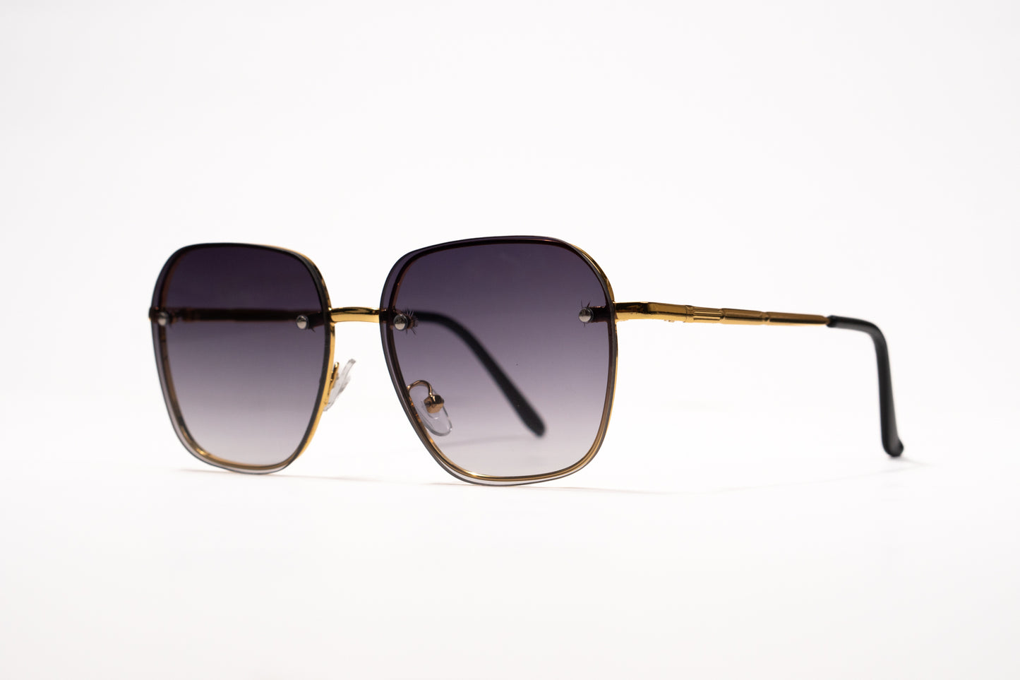 580. Celebrity metal body Rimless UV400 Retina protected cooling glass
