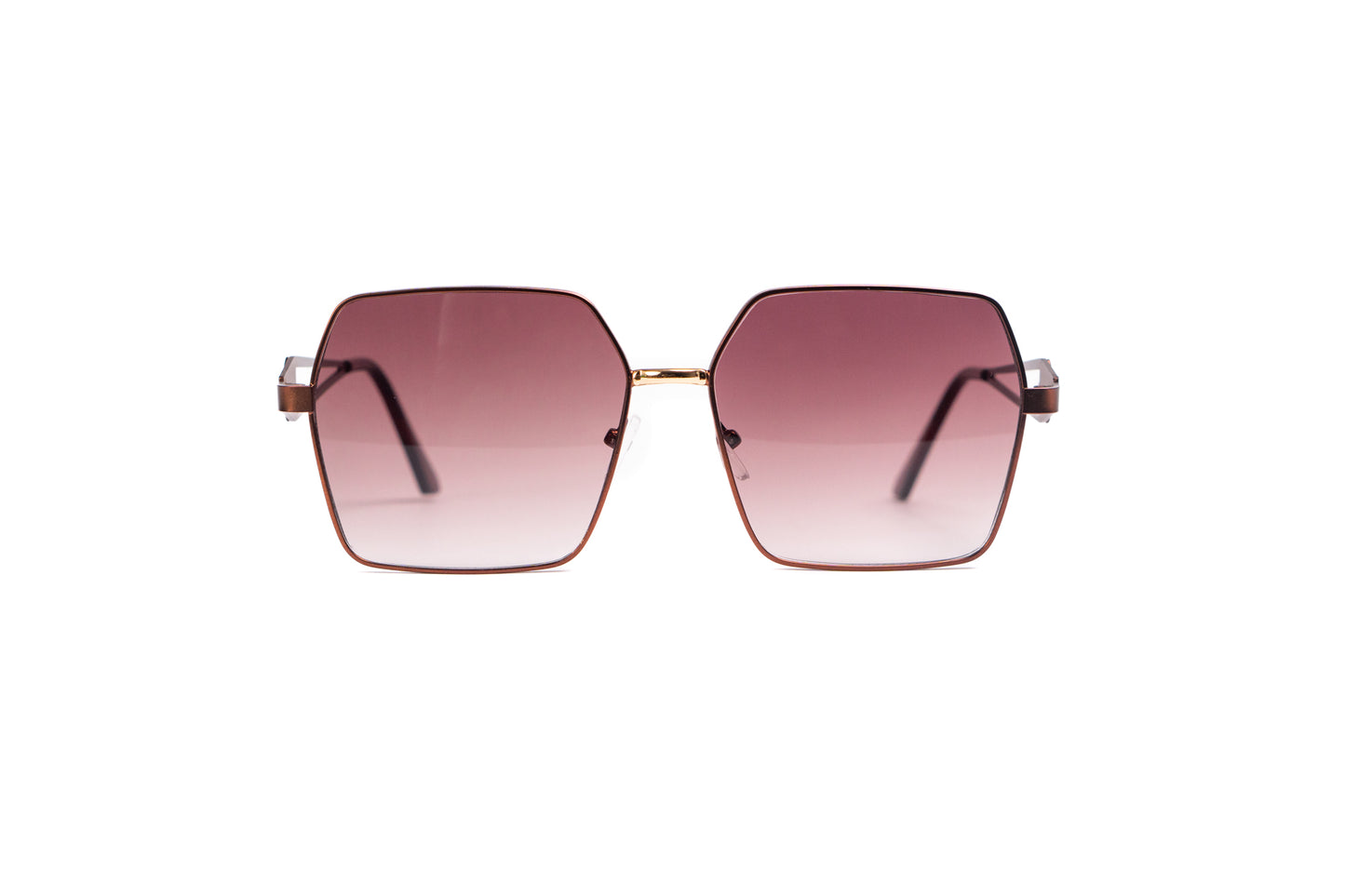 536. Rose gold Metal Luxury celebrity UV400 Retina protected colling glass